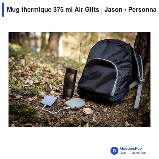 Mug isotherme personnalisable 375 ml avec logo - Air Gifts Jason - Image 11