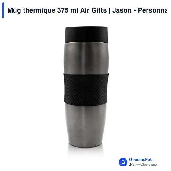 Mug isotherme personnalisable 375 ml avec logo - Air Gifts Jason - Image 6