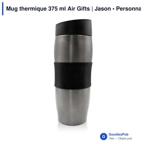 Mug isotherme personnalisable 375 ml avec logo - Air Gifts Jason - Image 7