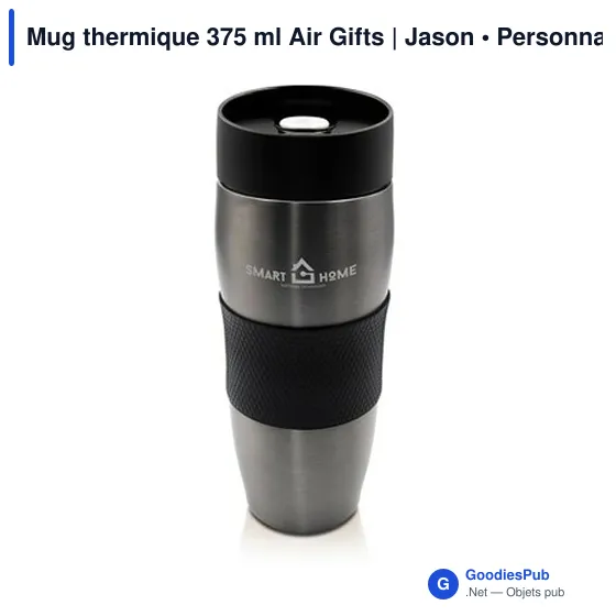 Mug isotherme personnalisable 375 ml avec logo - Air Gifts Jason - Image 8