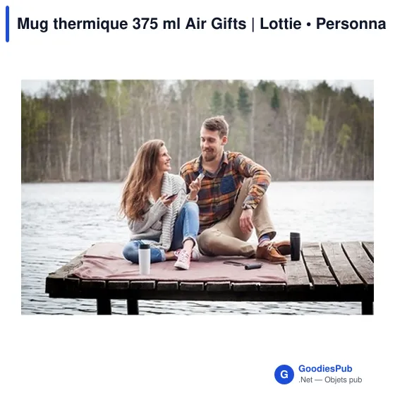 Mug isotherme personnalisable 375 ml avec logo - Air Gifts | Lottie - Image 2