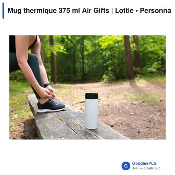 Mug isotherme personnalisable 375 ml avec logo - Air Gifts | Lottie - Image 11