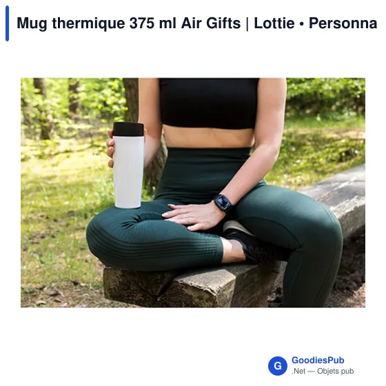 Mug isotherme personnalisable 375 ml avec logo - Air Gifts | Lottie - Image 12