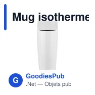 Mug isotherme personnalisable 375 ml avec logo - Air Gifts | Lottie - Miniature 6