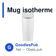 Mug isotherme personnalisable 375 ml avec logo - Air Gifts | Lottie - Miniature 7