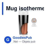 Mug isotherme personnalisable 375 ml avec logo - Air Gifts | Lottie - Miniature 9