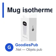 Mug isotherme personnalisable 375 ml avec logo - Air Gifts | Lottie - Miniature 10