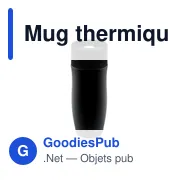 Mug thermique 375 ml Air Gifts | Mary - Miniature 1