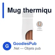 Mug thermique 375 ml Air Gifts | Mary - Miniature 3