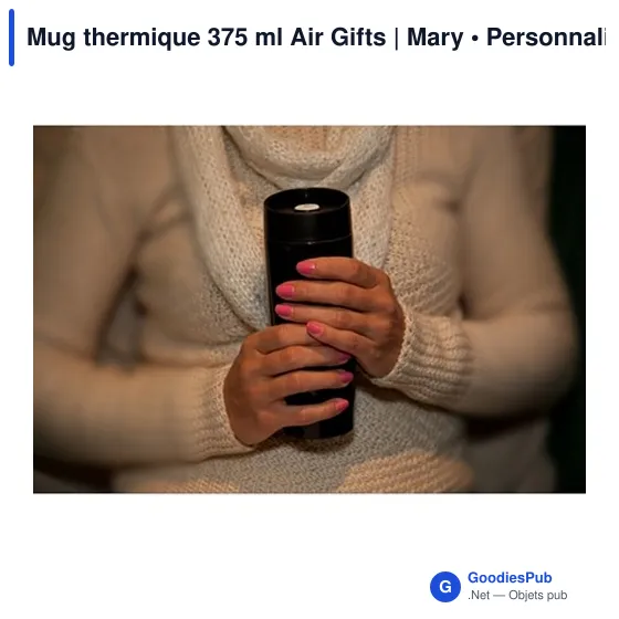 Mug thermique 375 ml Air Gifts | Mary - Image 5
