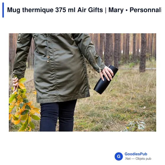 Mug thermique 375 ml Air Gifts | Mary - Image 8