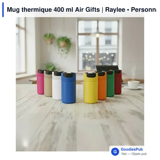 Mug thermique 400 ml Air Gifts | Raylee - Image 2