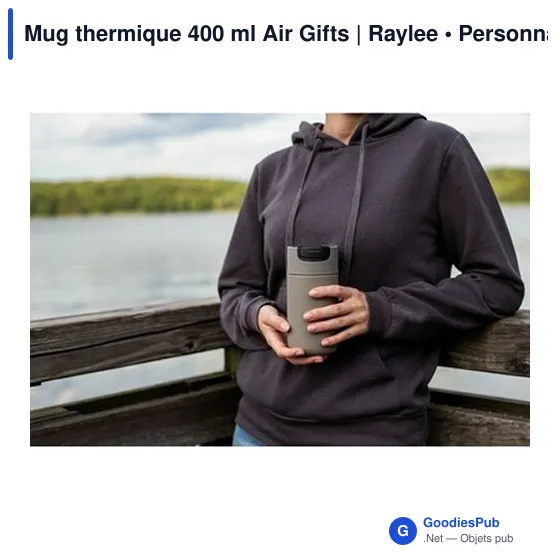 Mug thermique 400 ml Air Gifts | Raylee - Image 11