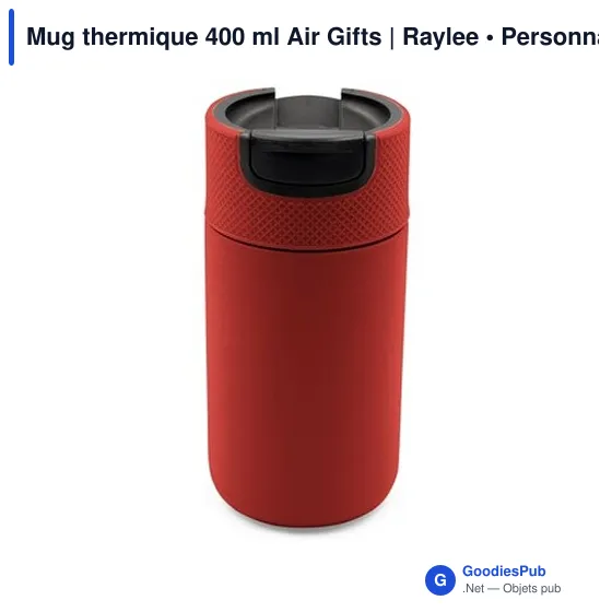 Mug thermique 400 ml Air Gifts | Raylee - Image 12
