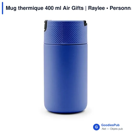 Mug thermique 400 ml Air Gifts | Raylee - Image 8