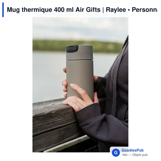 Mug thermique 400 ml Air Gifts | Raylee - Image 10