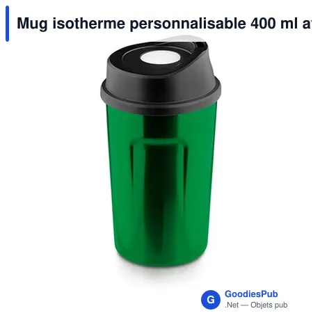 Mug isotherme personnalisable 400 ml avec logo - Air Gifts | Susan