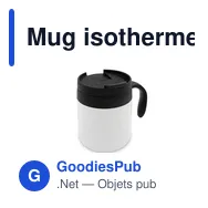 Mug isotherme personnalisable 400 ml avec logo | Wyatt - Miniature 3