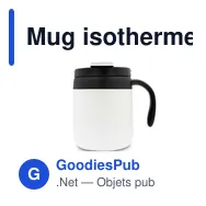 Mug isotherme personnalisable 400 ml avec logo | Wyatt - Miniature 4