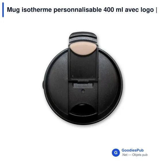 Mug isotherme personnalisable 400 ml avec logo | Wyatt - Image 8