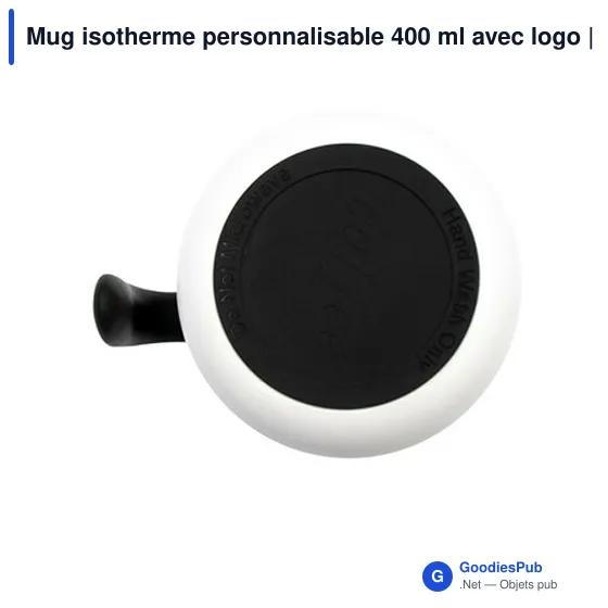 Mug isotherme personnalisable 400 ml avec logo | Wyatt - Image 9