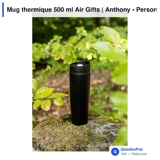 Mug isotherme personnalisable 500 ml avec logo - Air Gifts Anthony - Image 2