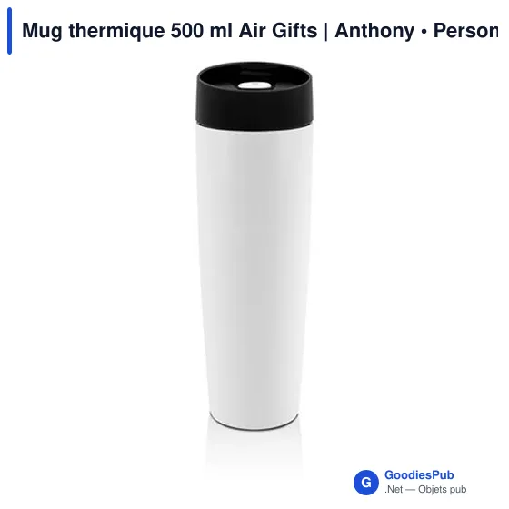 Mug isotherme personnalisable 500 ml avec logo - Air Gifts Anthony - Image 12