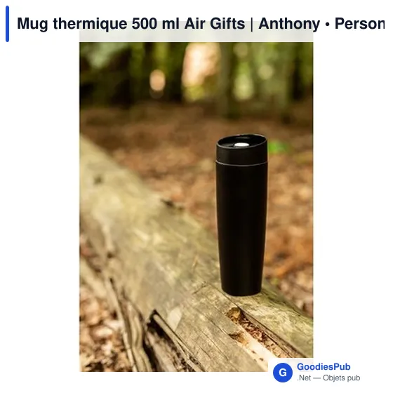 Mug isotherme personnalisable 500 ml avec logo - Air Gifts Anthony - Image 4