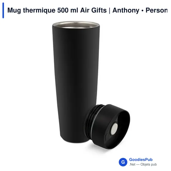 Mug isotherme personnalisable 500 ml avec logo - Air Gifts Anthony - Image 6