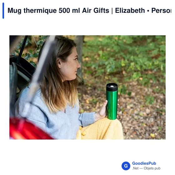 Mug thermique 500 ml Air Gifts | Elizabeth - Image 5