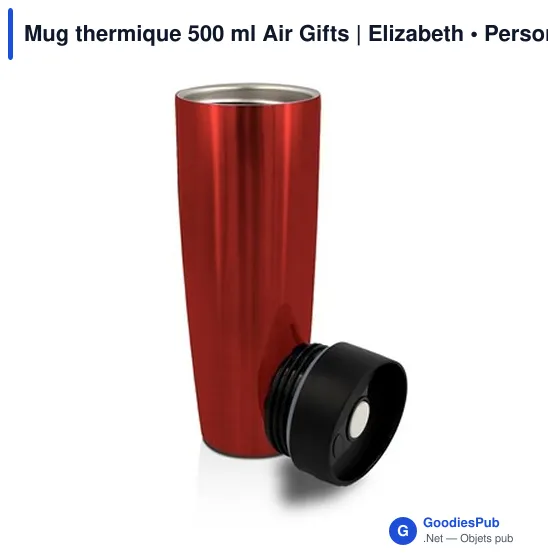 Mug thermique 500 ml Air Gifts | Elizabeth - Image 7