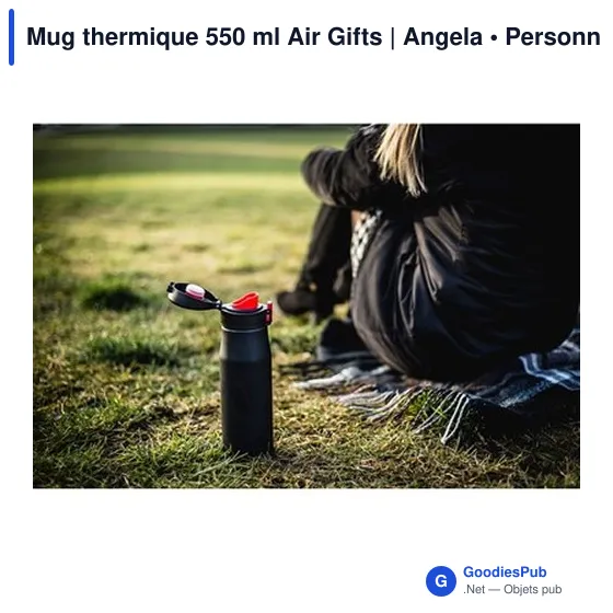 Mug isotherme personnalisable 600 ml avec logo - Air Gifts Angela - Image 2