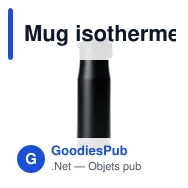 Mug isotherme personnalisable 600 ml avec logo - Air Gifts Angela - Miniature 12