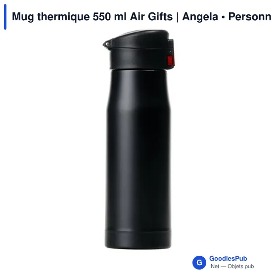 Mug isotherme personnalisable 600 ml avec logo - Air Gifts Angela - Image 12