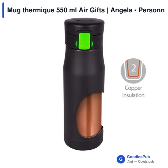 Mug isotherme personnalisable 600 ml avec logo - Air Gifts Angela - Image 3