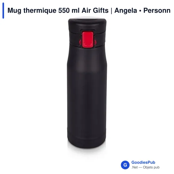 Mug isotherme personnalisable 600 ml avec logo - Air Gifts Angela - Image 5