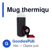 Mug isotherme personnalisable 600 ml avec logo - Air Gifts Angela - Miniature 7