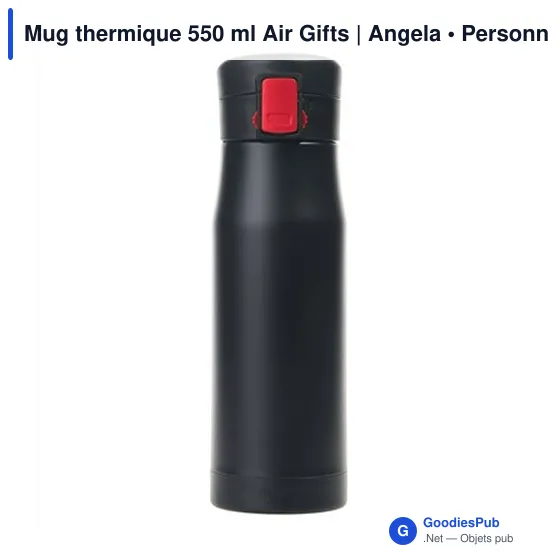 Mug isotherme personnalisable 600 ml avec logo - Air Gifts Angela - Image 8