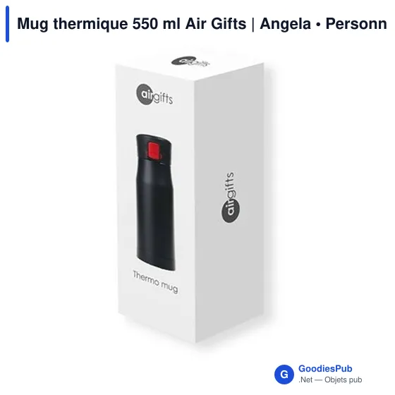 Mug isotherme personnalisable 600 ml avec logo - Air Gifts Angela - Image 9