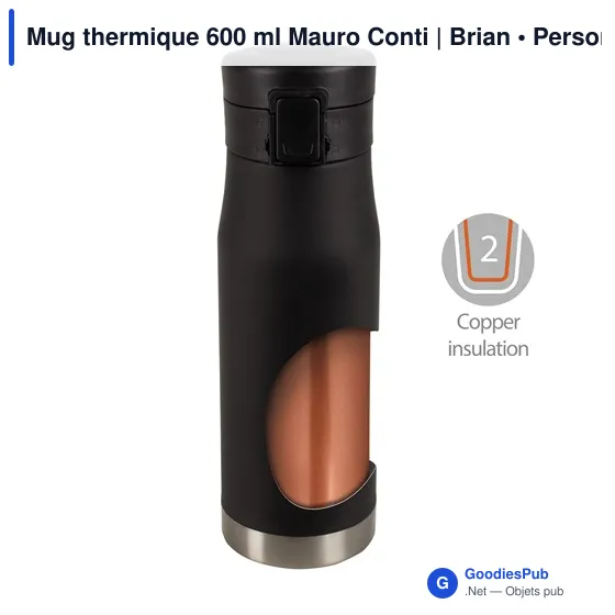 Mug thermique 600 ml Mauro Conti | Brian - Image 6