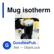 Mug isotherme personnalisable 400 ml avec logo - Air Gifts Nabila - Miniature 2