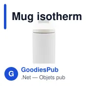 Mug isotherme personnalisable 400 ml avec logo - Air Gifts Nabila - Miniature 7