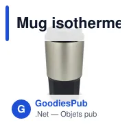 Mug isotherme personnalisable inox et silicone 450 ml avec logo - Silva - Miniature 3