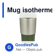 Mug isotherme personnalisable inox et silicone 450 ml avec logo - Silva - Miniature 5
