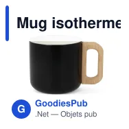 Mug isotherme personnalisable céramique et inox 330 ml avec logo - T-ceramic Thames - Miniature 3