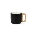 Variante Noir - Mug isotherme personnalisable céramique et inox 330 ml avec logo - T-ceramic Thames