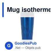 Mug isotherme personnalisable 450 ml motif diamant avec logo - Diamant - Miniature 5