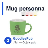 Mug personnalisable en céramique 180 ml avec logo - York - Miniature 1
