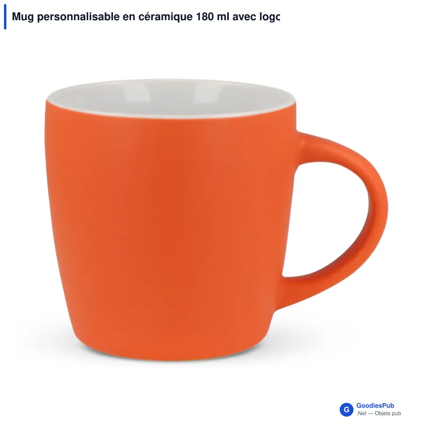 Mug personnalisable en céramique 180 ml avec logo - York - Image 6