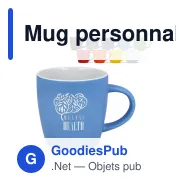 Mug personnalisable en céramique 300 ml avec logo - York - Miniature 1